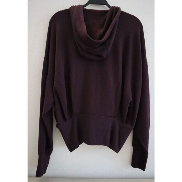 ATHLETA 860065-02 Women Sz L Purple Oversized Balance Full Zip Hooded Jacket - Picture 2 of 11